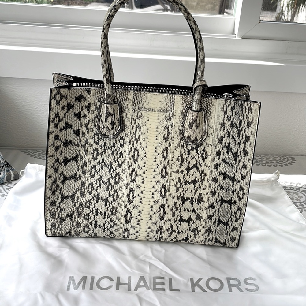 Michael Kors snakeskin bag